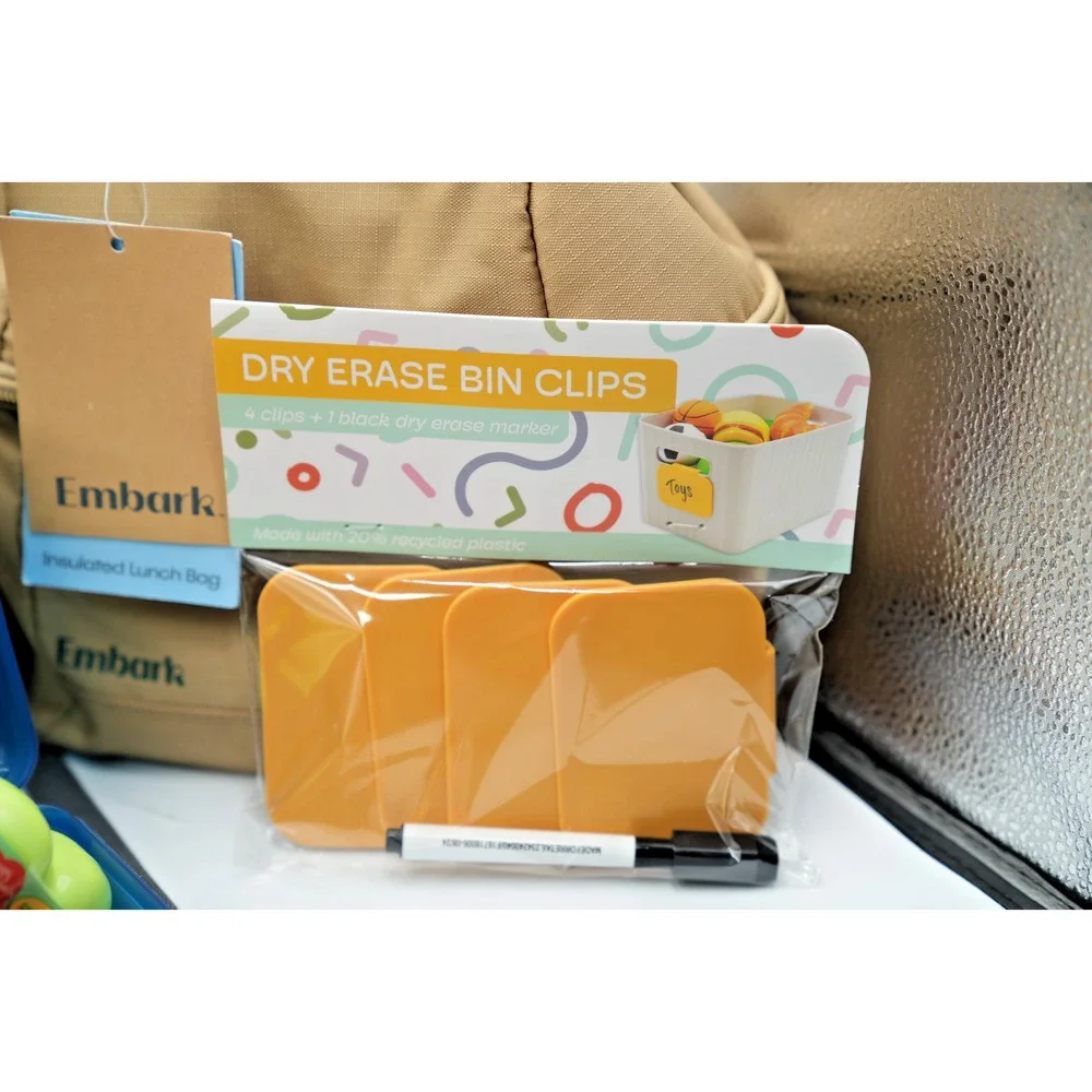 All in Motion Gray Backpack‎ + Ember Tan Lunchbox Back-to-School Supply Kit